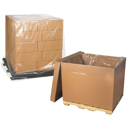 58 x 46 x 96" - 2 Mil Clear Pallet Covers