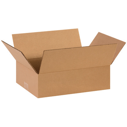 14 x 10 x 4" Flat Corrugated Boxes