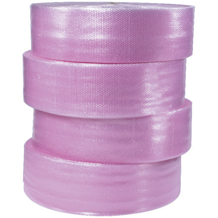 1/2" x 12" x 250' (4) Perforated Anti-Static Air Bubble Rolls