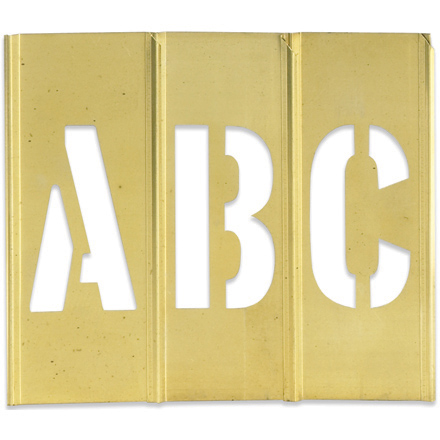 1" Letter/Number Brass Stencils