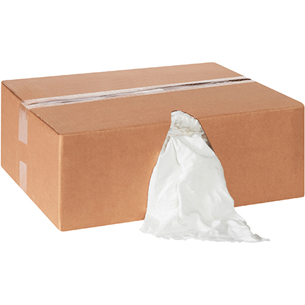 Box of Rags - Premium White T-Shirt - 10 lb. box