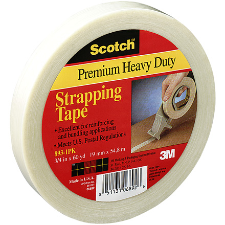 3/4" x 60 yds. Scotch<span class='rtm'>®</span> Filament Tape 893