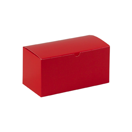 9 x 4 <span class='fraction'>1/2</span> x 4 <span class='fraction'>1/2</span>" Holiday Red Gift Boxes