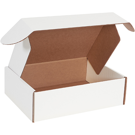 13 x 10 x 4" White Deluxe Literature Mailers