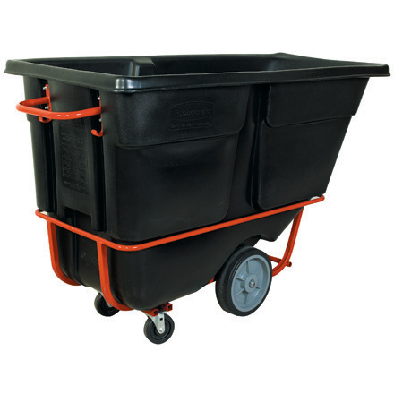 Rubbermaid<span class='rtm'>®</span> 1 <span class='fraction'>1/2</span> Cubic Yard - Black Standard Grade Tilt Truck