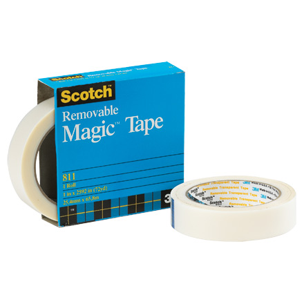 1" x 72 yds. Scotch<span class='rtm'>®</span> Magic<span class='tm'>™</span> Tape 811 (Removable)